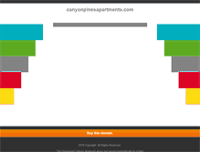 Tablet Screenshot of canyonpinesapartments.com
